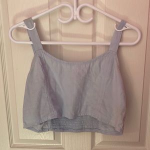 Aerie Cropped Woven Corest Tank